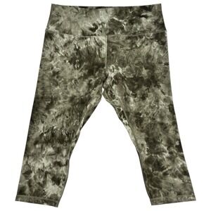 Lululemon‎ Align High-Rise Crop 21" Diamond Dye Light Sage Medium Olive Size 20